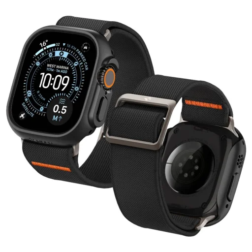  Apple Watch Ultra 1/2/3/4 (49 mm) Spigen Lite Fit Ultra és Thin Fit tok- és szíjszett, matt fekete - 5