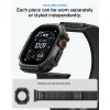  Apple Watch Ultra 1/2/3/4 (49 mm) fekete-szürke Spigen Athlex Air + Rugged Armor tok és óraszíj thumbnail