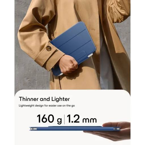  Apple iPad Mini 8 (2026) sötétkék ESR Rebound Magnetic mágneses tok - 3