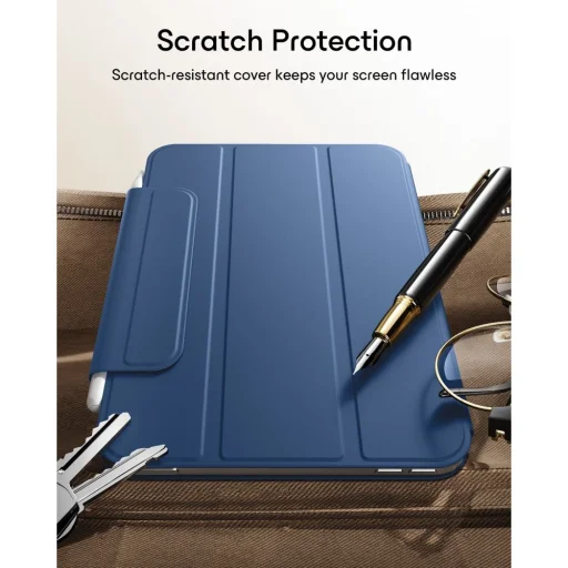  Apple iPad Mini 8 (2026) sötétkék ESR Rebound Magnetic mágneses tok - 6