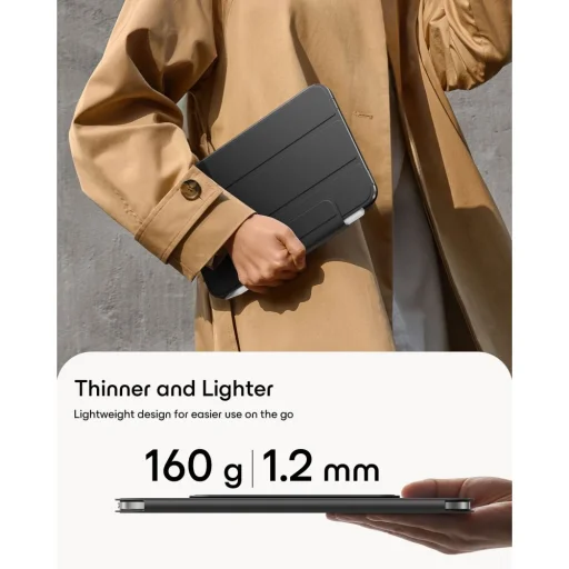  Apple iPad Mini 8 (2026) fekete ESR Rebound Magnetic mágneses tok - 3
