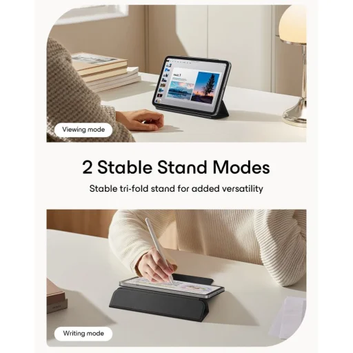  Apple iPad Mini 8 (2026) fekete ESR Rebound Magnetic mágneses tok - 6