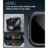  Apple Watch Ultra 1/2/3/4 (49 mm) Spigen Lock Fit tok edzett üveggel, matt fekete thumbnail