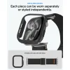  Apple Watch 10 / 11 / 12 (46 mm) fekete Spigen Fit Lite Ultra + Thin Fit tok- és szíjkészlet thumbnail