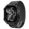  Apple Watch 10 / 11 / 12 (46 mm) órához való fekete-szürke Spigen Athlex Air + Rugged Armor tok és szíj thumbnail
