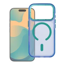  iPhone 18 Pro / 17 Pro kék Forcell F-Protect Vivid Premium MagSafe-kompatibilis tok