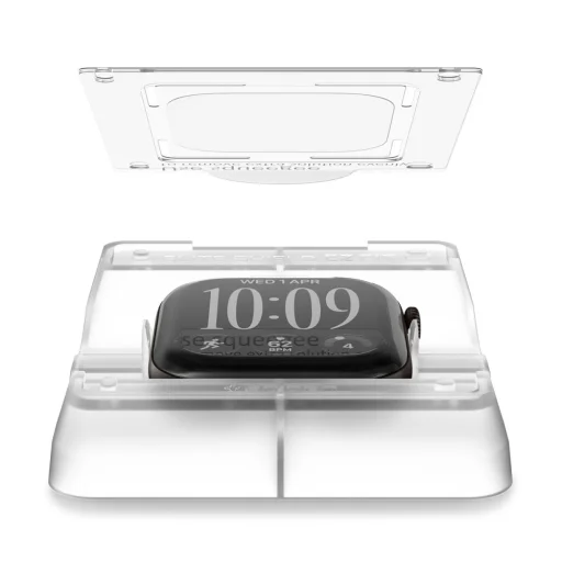  Apple Watch 12 (42 mm) Spigen Elite Shield EZ Fit átlátszó hidrogél kijelzővédő fólia, 2 db - 3
