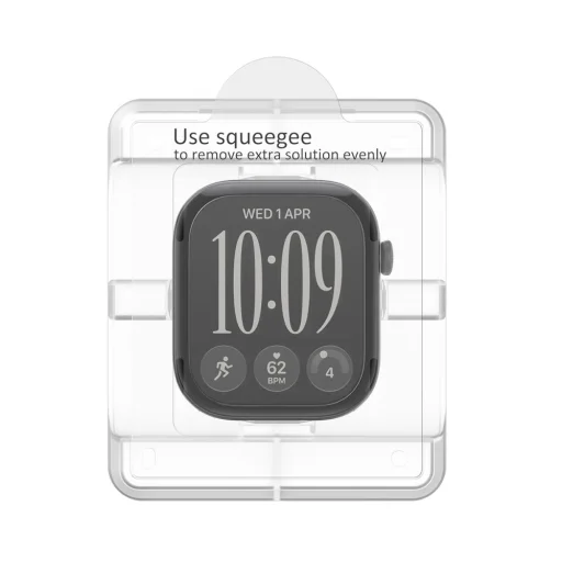  Apple Watch 12 (42 mm) Spigen Elite Shield EZ Fit átlátszó hidrogél kijelzővédő fólia, 2 db - 4
