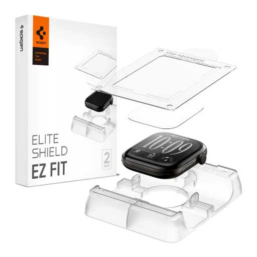  Apple Watch 12 (42 mm) Spigen Elite Shield EZ Fit átlátszó hidrogél kijelzővédő fólia, 2 db - 1