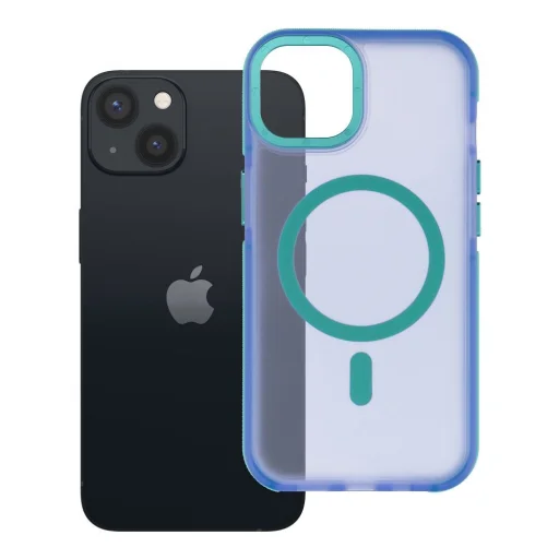  iPhone 13/14 kék Forcell F-Protect Vivid Premium MagSafe-kompatibilis tok - 6
