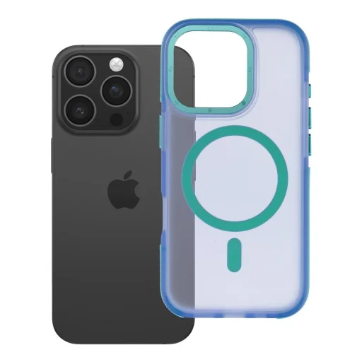  iPhone 16 Pro kék Forcell F-Protect Vivid Premium MagSafe®-kompatibilis tok - 6