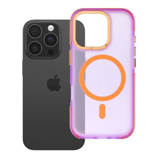  Apple iPhone 16 Pro lila Forcell F-Protect Vivid Premium MagSafe-kompatibilis tok - 5