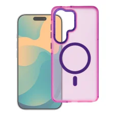  Samsung S26 Ultra rózsaszín Forcell F-Protect Vivid Premium tok, MagSafe-kompatibilis