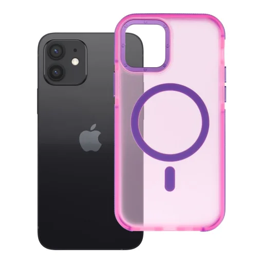  iPhone 12 / 12 Pro rózsaszín Forcell F-Protect Vivid Premium MagSafe-kompatibilis tok - 6