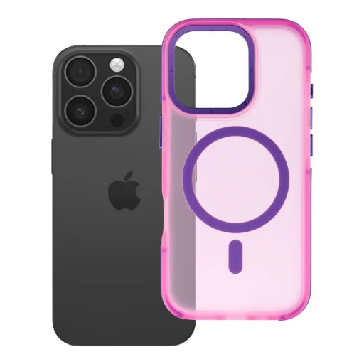  iPhone 16 Pro rózsaszín Forcell F-Protect Vivid Premium MagSafe®-kompatibilis tok - 6