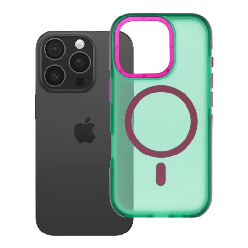  iPhone 16 Pro Forcell F-Protect Vivid Premium MagSafe-kompatibilis tok, zöld - 6