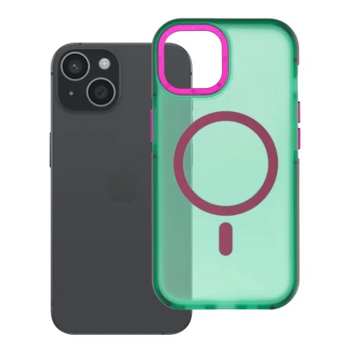  iPhone 15 zöld Forcell F-Protect Vivid Premium MagSafe-kompatibilis tok - 6