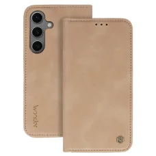  Samsung Galaxy A18 5G-hez való Wonder Smart tok, kapucsínó