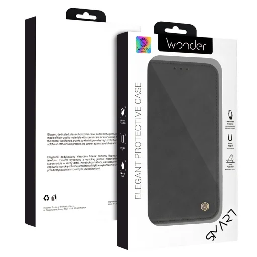  Samsung Galaxy A18 5G fekete Wonder Smart Case fliptok - 8