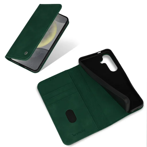  Samsung Galaxy A18 5G zöld Wonder Smart Case könyvtok - 5