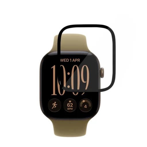  Apple Watch 12 42 mm fekete Techsuit Nano Flex kijelzővédő üvegfólia, 2 db - 2