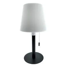 TUNGSRAM TG-011 asztali lámpa, napelemes, 5W, 450lm, 3.000K, 3 fokozat, USB-C, IP54, fekete-fehér, kül- és beltéri