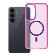  Samsung S26 FE tok – Forcell F-Protect Vivid Premium, MagSafe-kompatibilis, rózsaszín