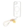  Apple iPhone 16e és 17e OBAL:ME MagNetix Wrist átlátszó, csillámos tok csuklópánttal thumbnail