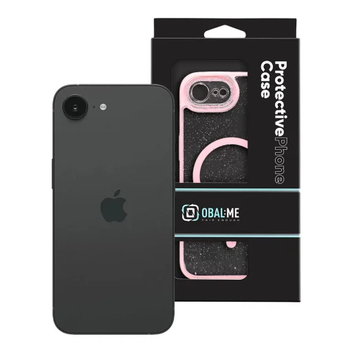  Apple iPhone 16e/17e átlátszó, csillámos OBAL:ME MagNetix Wrist Blossom tok csuklópánttal - 8