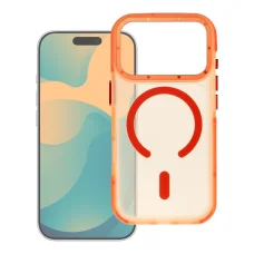  iPhone 18 Pro / 17 Pro narancssárga Forcell F-Protect Vivid Premium tok, MagSafe-kompatibilis