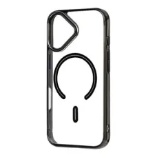  Apple iPhone 16 átlátszó-fekete OBAL:ME MagNetix Zenith MagSafe tok