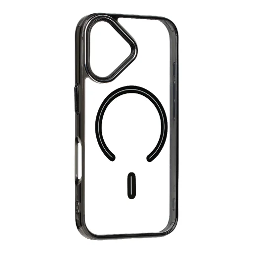  Apple iPhone 16 átlátszó-fekete OBAL:ME MagNetix Zenith MagSafe tok - 3