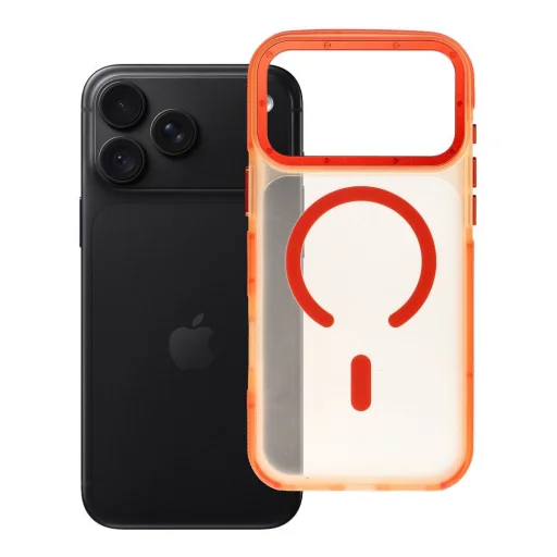  iPhone 18 Pro Max és iPhone 17 Pro Max készülékhez való Forcell F-Protect Vivid Premium tok, MagSafe®-kompatibilis, narancssárga - 1