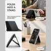 Spigen - Mágneses pénztárca Valentinus S-2 (AFA11978) - állvánnyal, MagSafe, műbőr, legfeljebb 3 kártyához - fekete thumbnail
