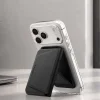 Spigen - Mágneses pénztárca Valentinus S-2 (AFA11978) - állvánnyal, MagSafe, műbőr, legfeljebb 3 kártyához - fekete thumbnail