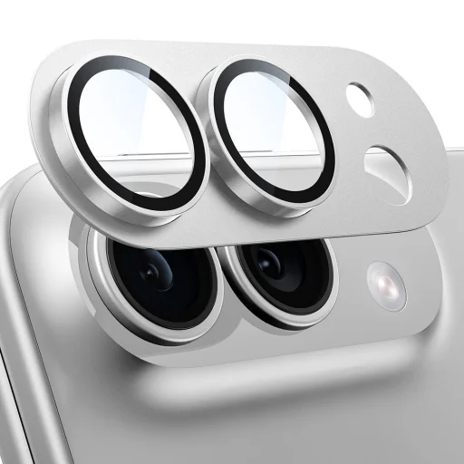  iPhone Duo csillagfehér Techsuit teljes felületű, edzett üveg kameravédő fólia - 2