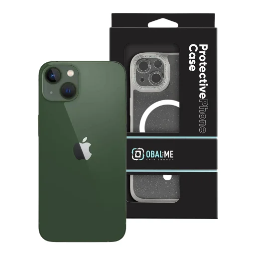  Apple iPhone 13-hoz való átlátszó, csillámos OBAL:ME MagNetix Wrist csuklópántos tok - 8