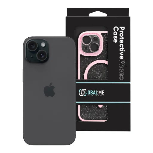  Apple iPhone 15-höz való átlátszó OBAL:ME MagNetix Wrist Blossom tok csuklópánttal - 8