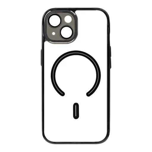  Apple iPhone 15 OBAL:ME MagNetix Zenith átlátszó, fekete tok - 2