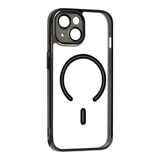  Apple iPhone 15 OBAL:ME MagNetix Zenith átlátszó, fekete tok - 3
