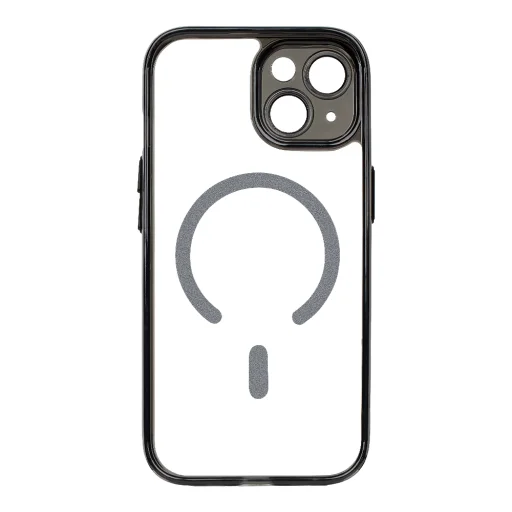  Apple iPhone 15 OBAL:ME MagNetix Zenith átlátszó, fekete tok - 4