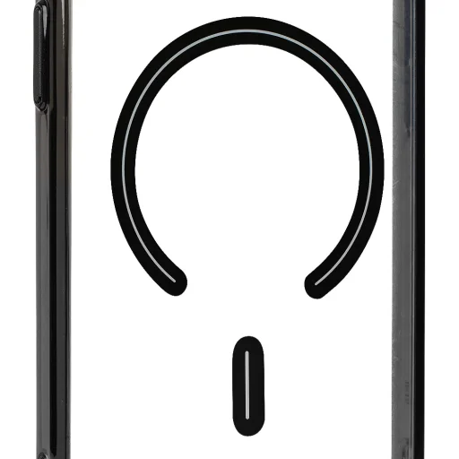  Apple iPhone 15 OBAL:ME MagNetix Zenith átlátszó, fekete tok - 7