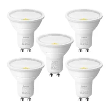 LEPRO 200086-DW GU10 LED-izzó, 3,3 W, hideg fehér, 5 db
