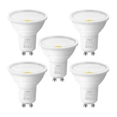 LEPRO 200086-NW GU10 LED-izzó, 3,3 W, semleges fehér, 5 darabos készlet