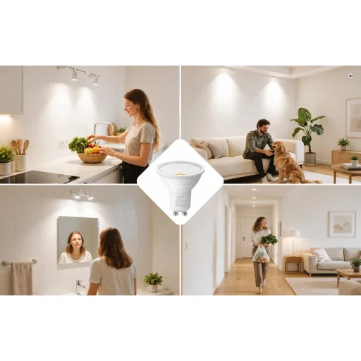 LEPRO 200086-NW GU10 LED-izzó, 3,3 W, semleges fehér, 5 darabos készlet - 6