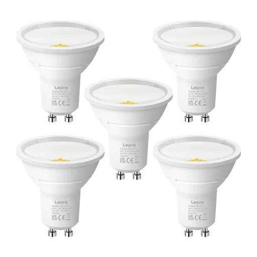 LEPRO 200086-NW GU10 LED-izzó, 3,3 W, semleges fehér, 5 darabos készlet - 1