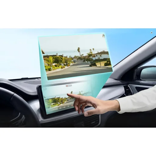 Ottocast Ottosafe CA560-T első és hátsó fedélzeti kamera vezeték nélküli Apple CarPlay és Android Auto adapterrel - 9