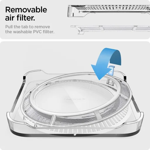Spigen LD202 (AMP04796) átlátszó, szűrős állvány Apple Mac Studio készülékhez - 7