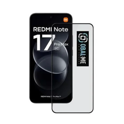  Xiaomi Redmi Note 17 Pro Max 5G OBAL:ME 5D edzett üveg kijelzővédő, fekete - 1