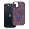  iPhone 15 tok Quartz Circle Stand Mag Cover – sötét cseresznye thumbnail